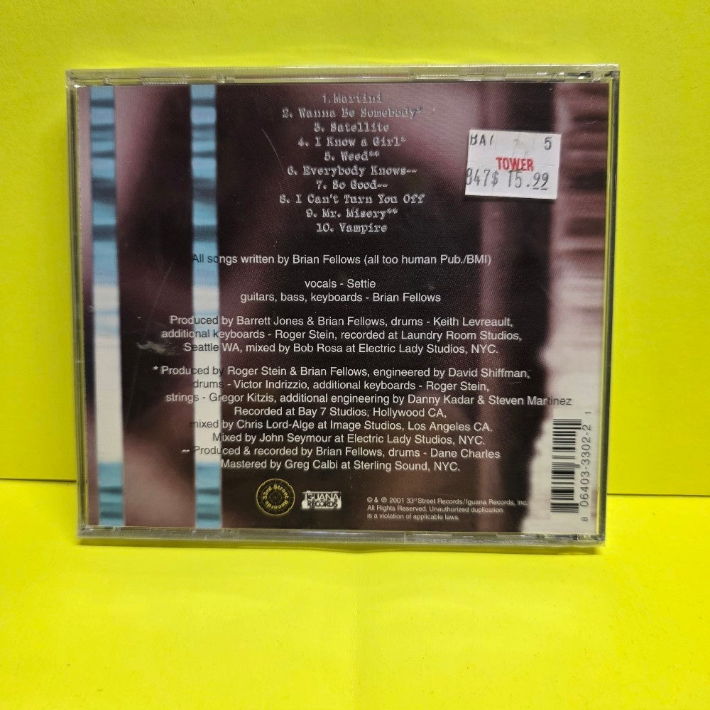 Settie - Settie - 2001 - #3302 - New - Sealed - CDs