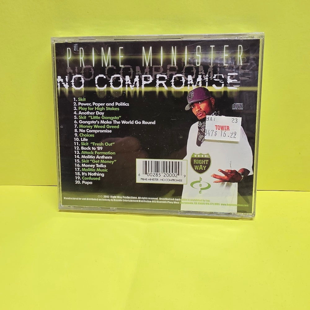 Prime Minister  - No Compromise - 2002 - RWP-2000-2 - New - Sealed - CDs