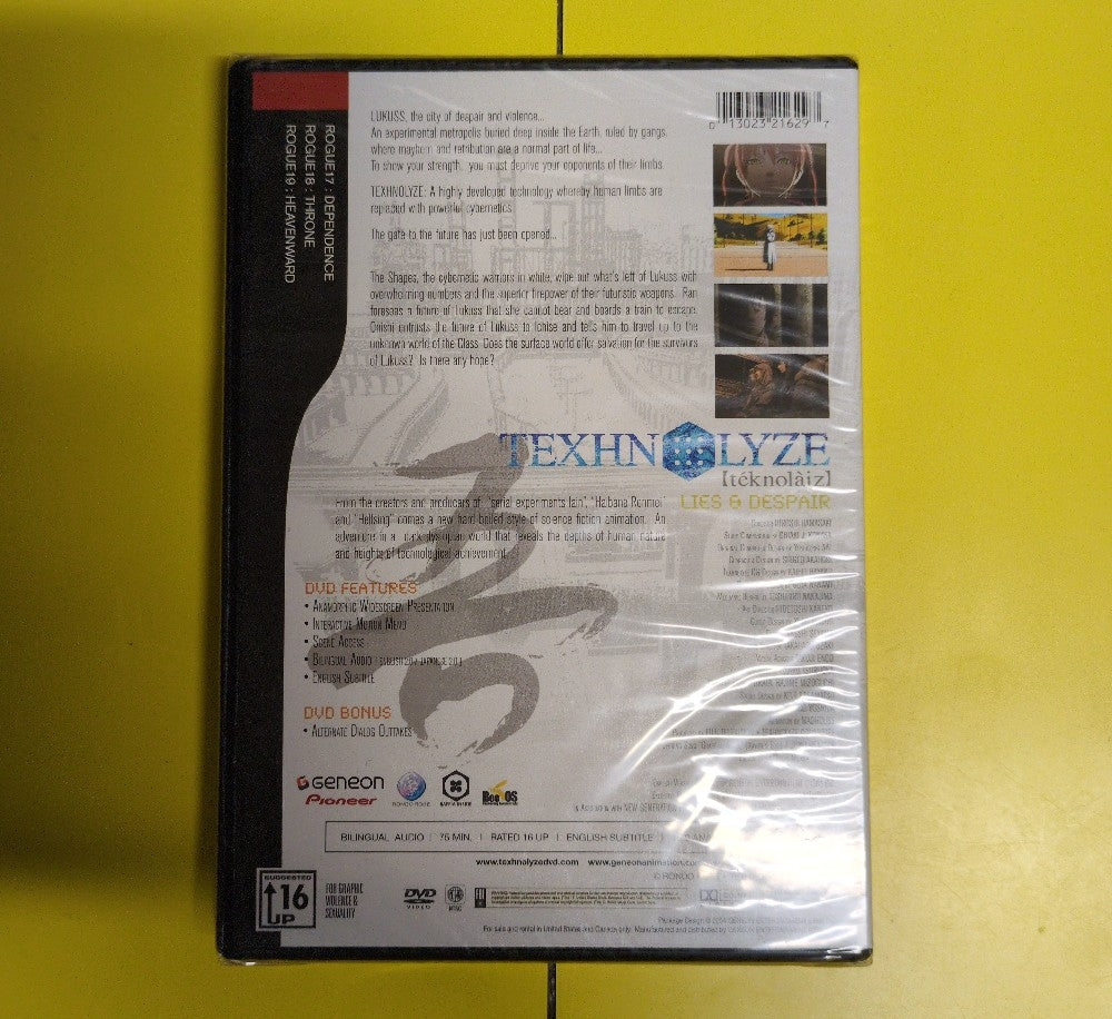 Texhnolyze: Lies & Despair - 2004 - New - DVDs & Blu-Rays