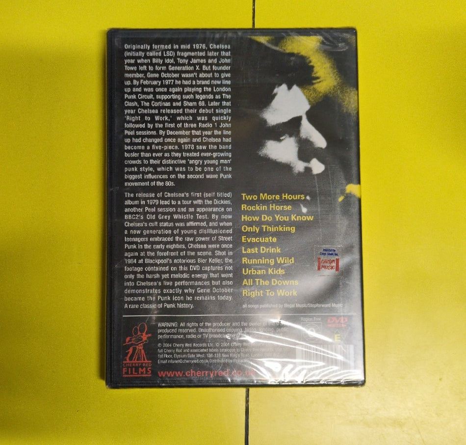 Chelsea - Live At The Bier Keller - 2004 - CRDVD43 - New - DVDs & Blu-Rays - UK Import
