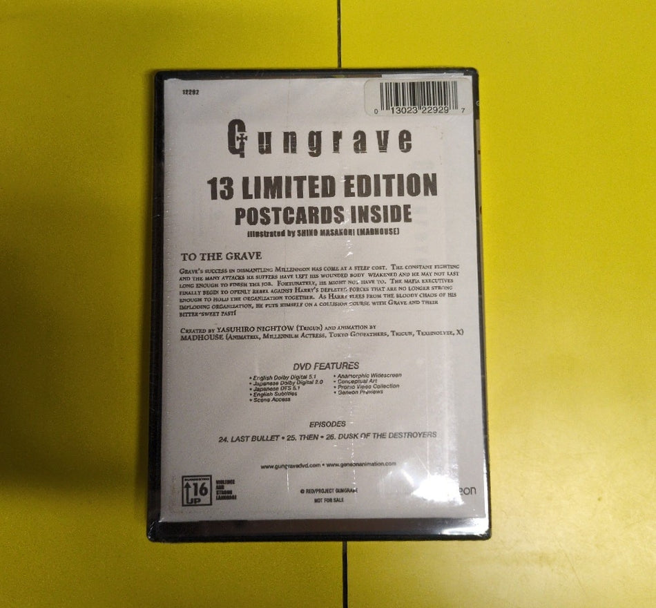 Gungrave: To The Grave Vol. 7 - New - DVDs & Blu-Rays - Limited Edition With Postcards