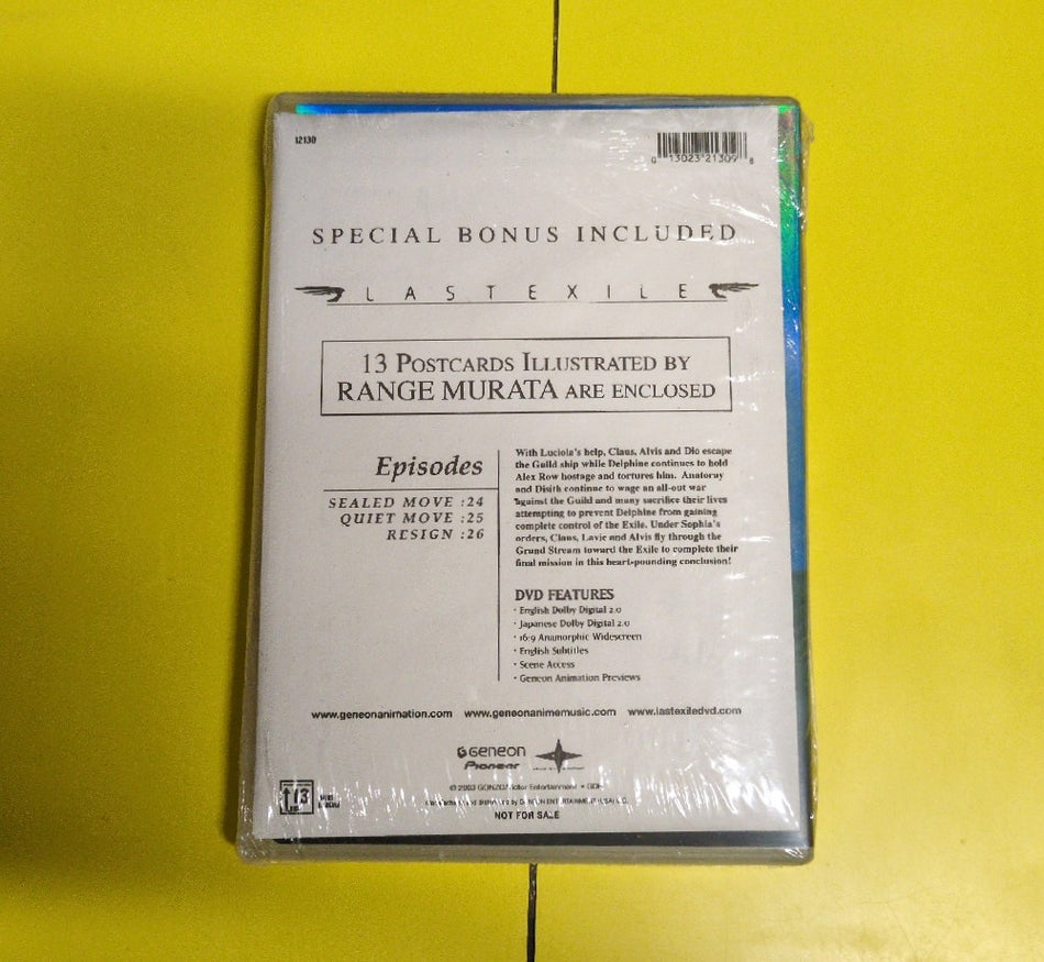 Last Exile: Sealed Move - 2003 - New - DVDs & Blu-Rays - Bonus Postcards