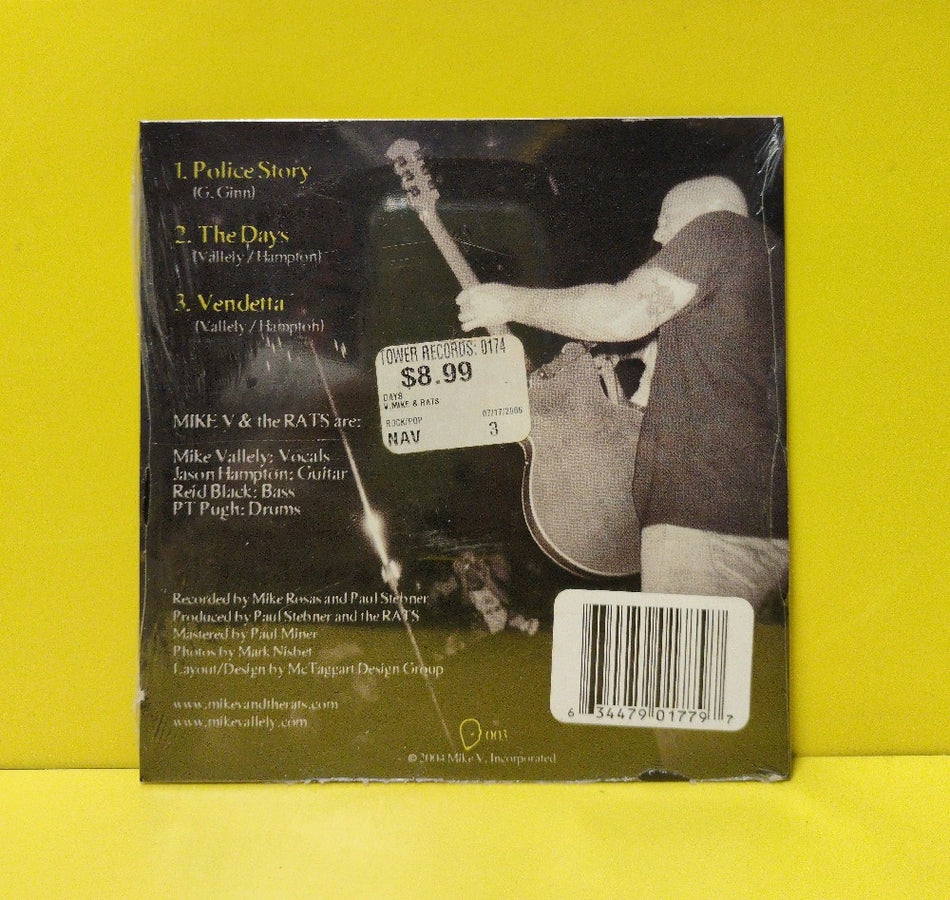 Mike V And The Rats - The Days (3 Song EP) - 2004 - 003 - New - Sealed - CDs