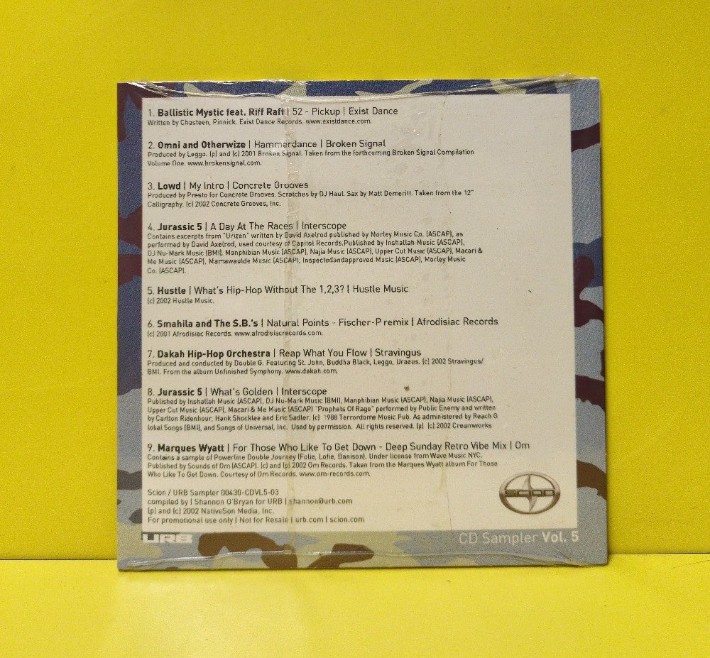 Various - Scion CD Sampler Vol. 5 - 2002 - 00430-CDVL5-03 - New - Sealed - CDs - Promo