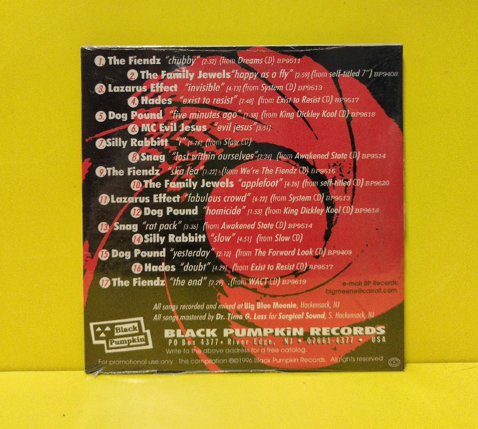 Various - Music To Die For Vol. 1 (A Black Pumpkin Records Compilation) - 1996 - New - Sealed - CDs - Promo