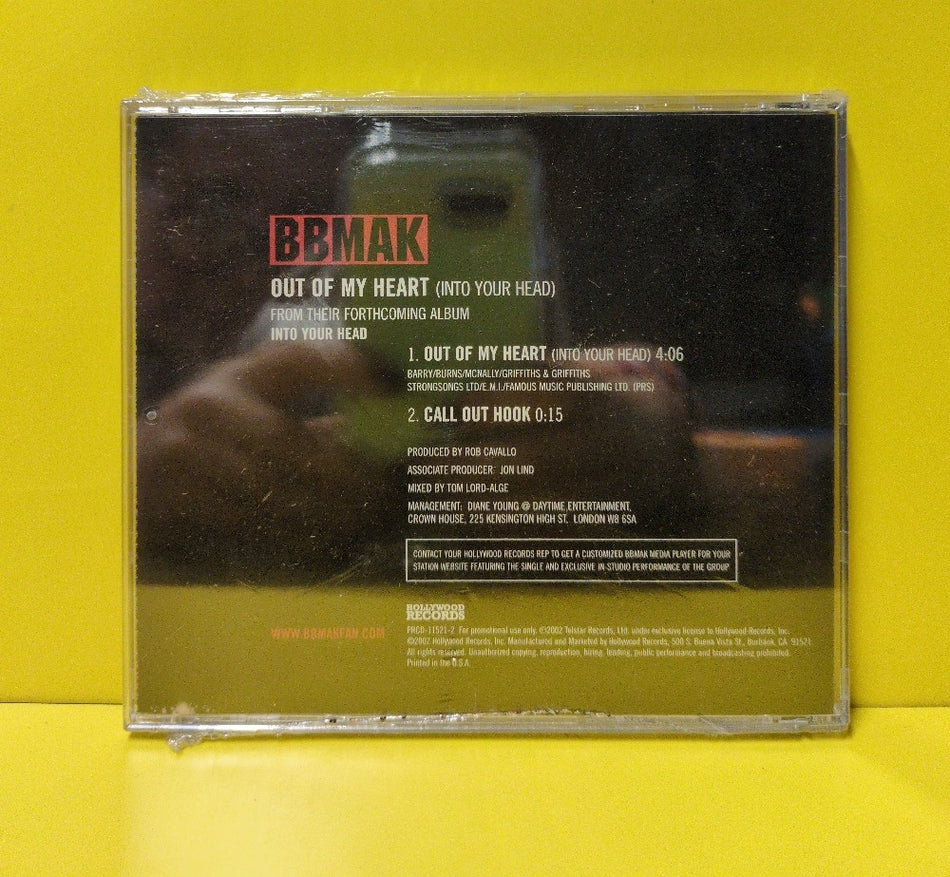 BBMak - Out Of My Heart (Into Your Head) - 2002 - PRCD-11521-2 - New - Sealed - CDs - CD Single - Promo