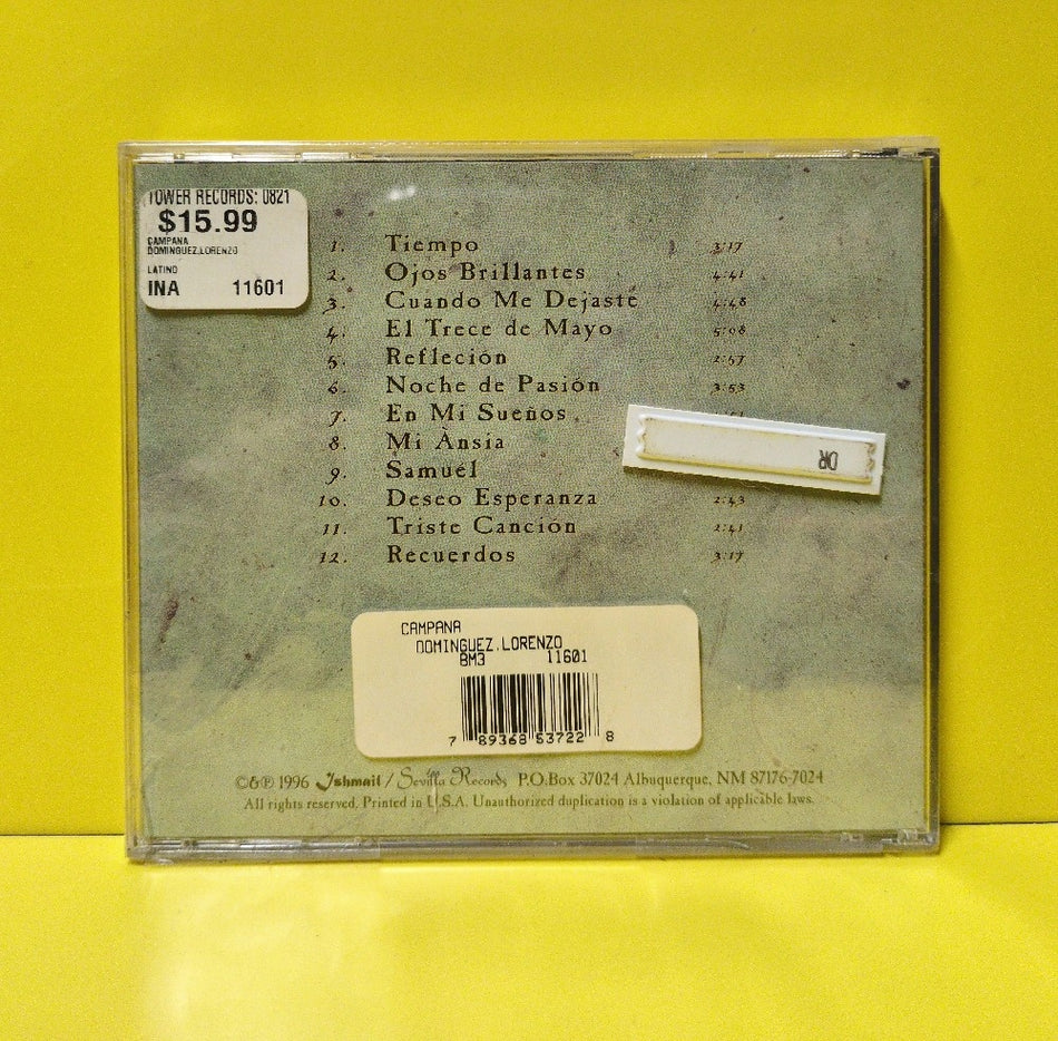 Lorenzo Dominguez - Campana - 1996 - SR11601 - New - Sealed - CDs