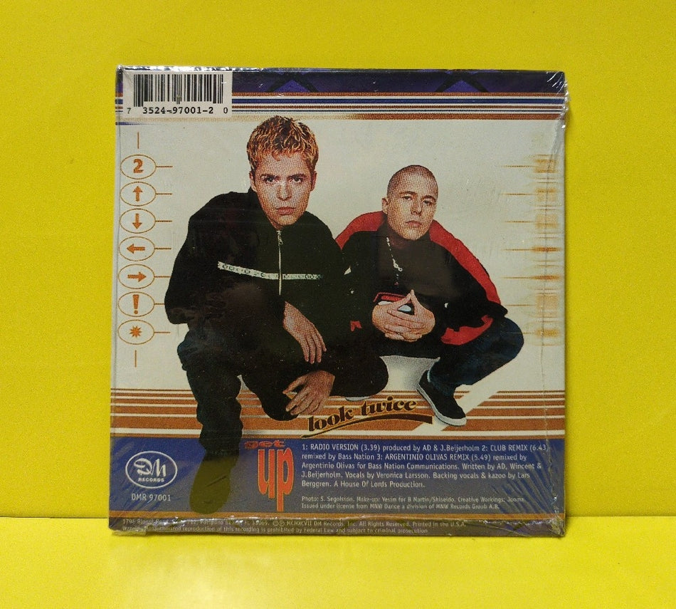 Look Twice - Get Up - 1998 - DMR 97001 - New - Sealed - CDs - Maxi-Single - Cardboard Sleeve