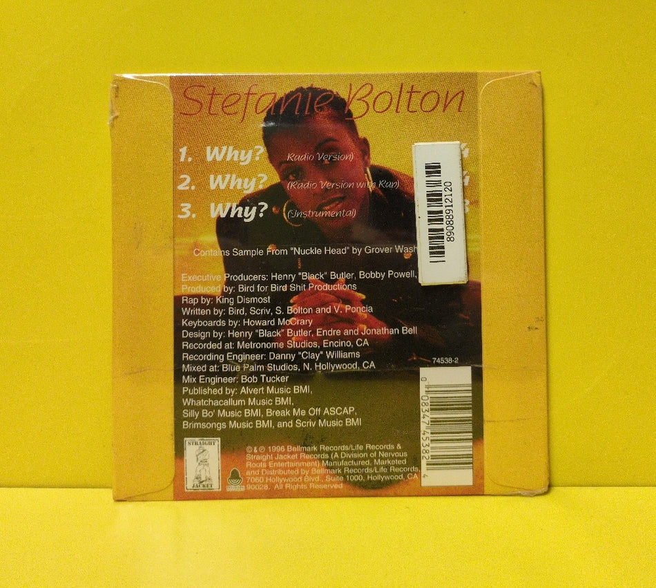 Stefanie Bolton - Why? - 1996 - 74538-2 - New - Sealed - CDs - CD Single - Cardsleeve