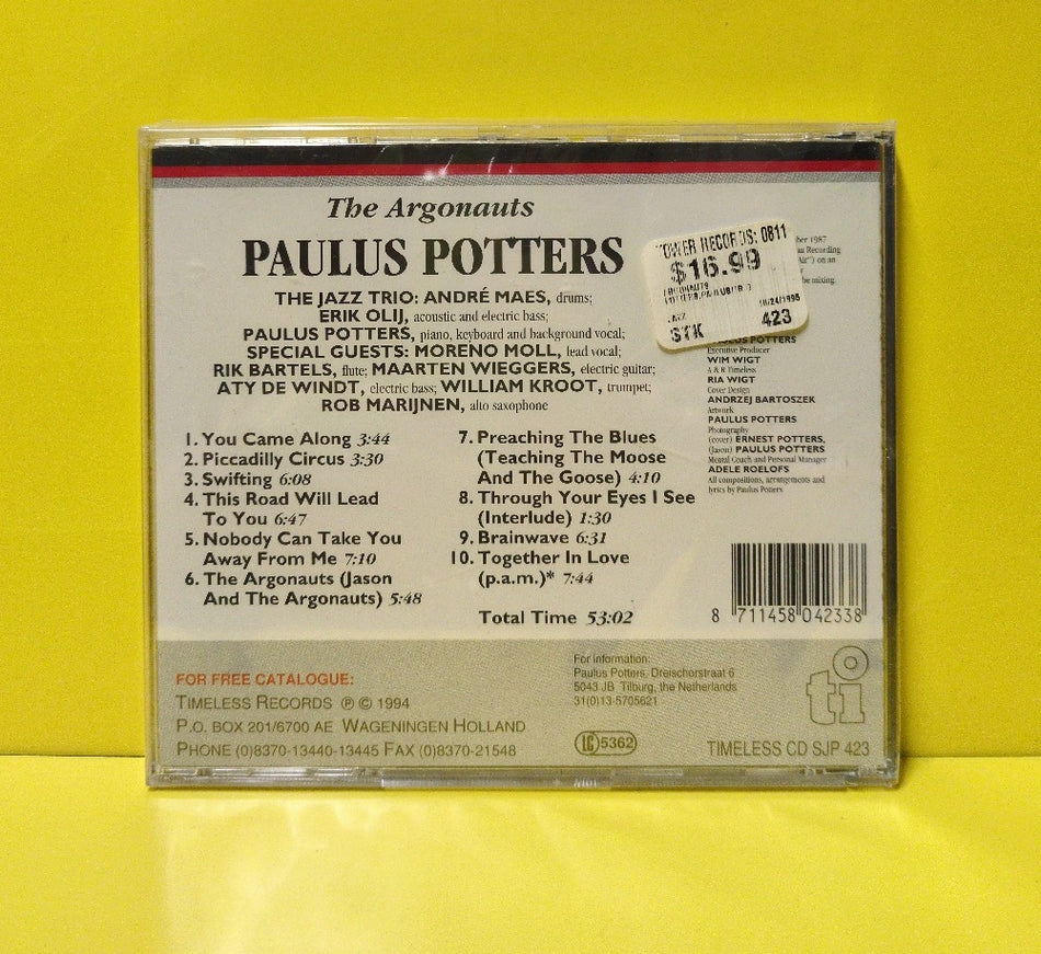Paulus Potters - The Argonauts - 1994 - CD SJP 423 - New - Sealed - CDs