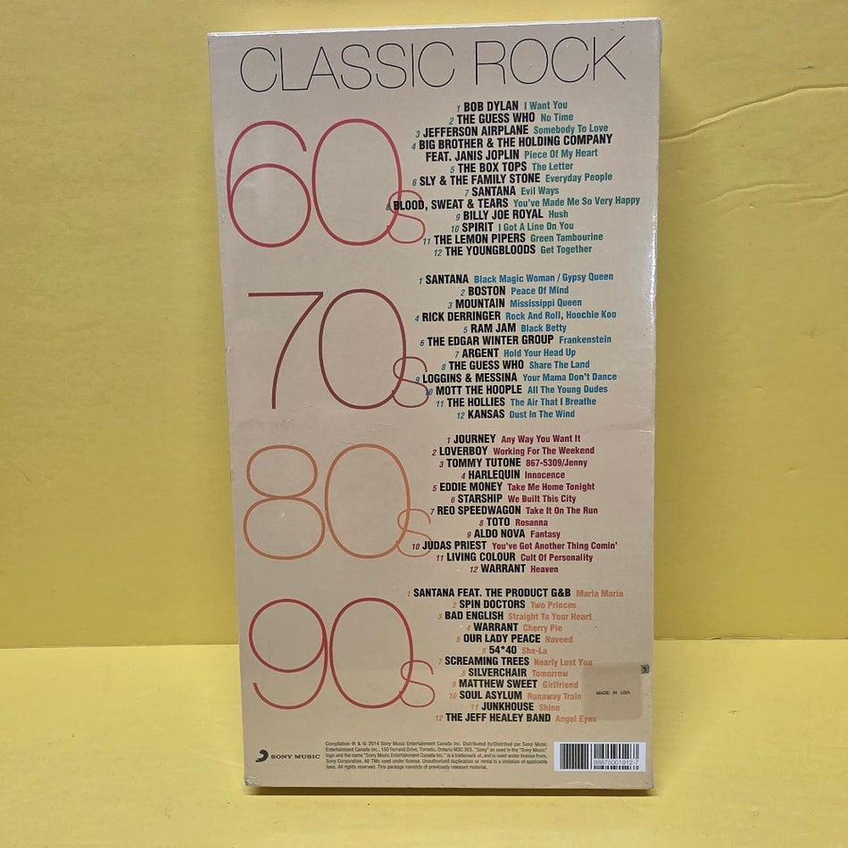 Various  - Rewind Classic Rock 60/70/80/90 Box Set. - 2014 - New - Sealed - CDs