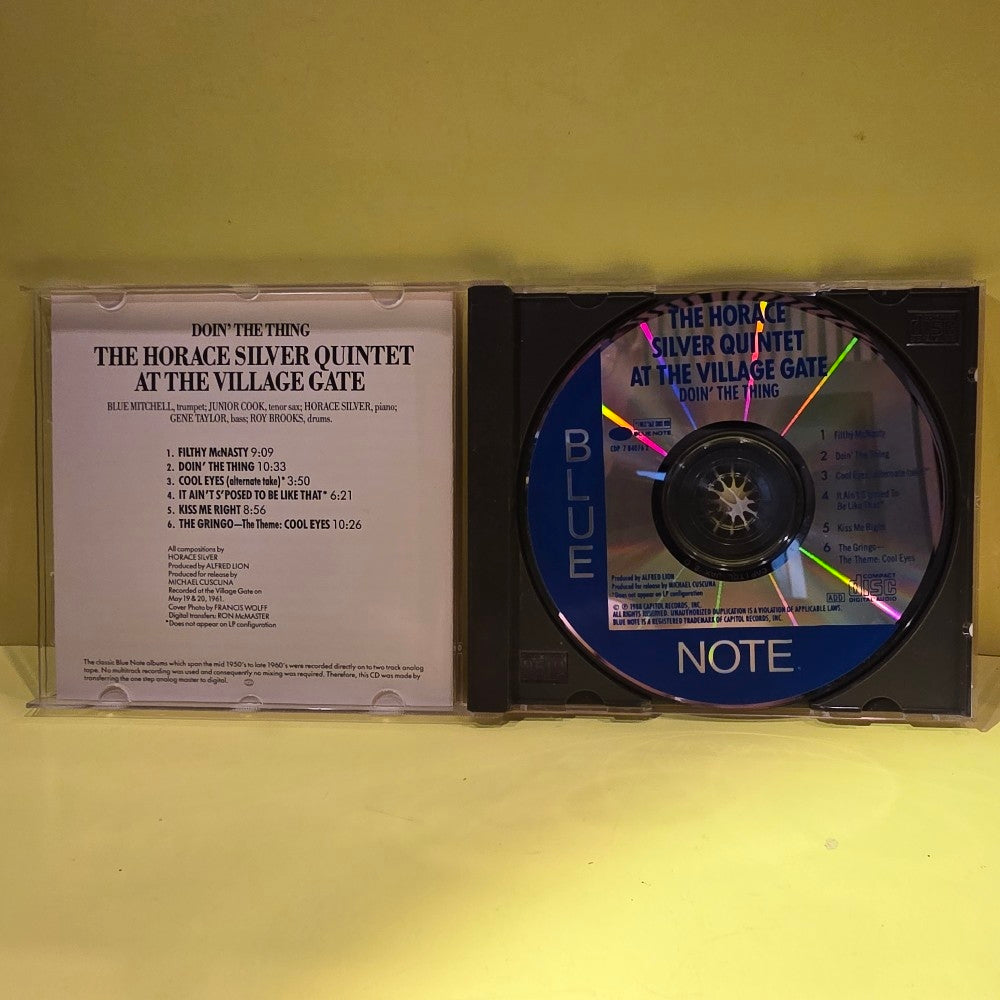 The Horace Silver Quintet - Doin' The Thing - 1988 - CDP 7 84076 2 - Used - NM - CDs
