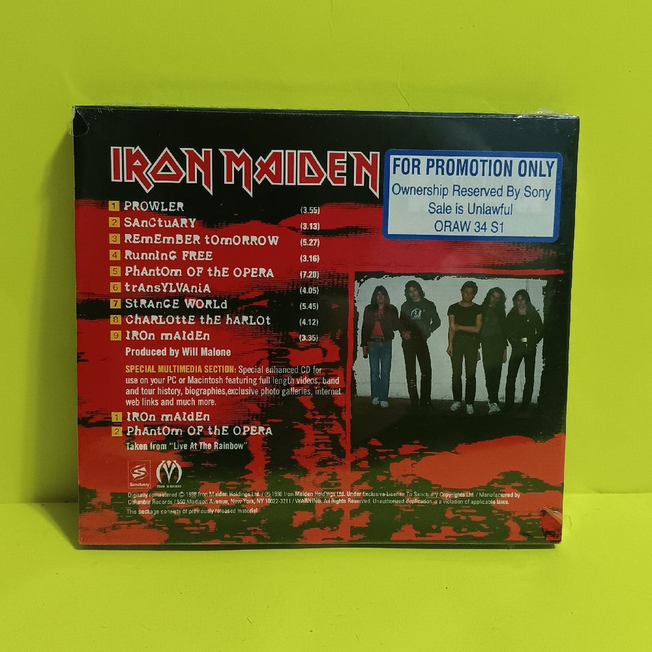 Iron Maiden - Iron Maiden Self Titled Slip Case Promo - 2002 - CK 86207 - New - Sealed - CDs