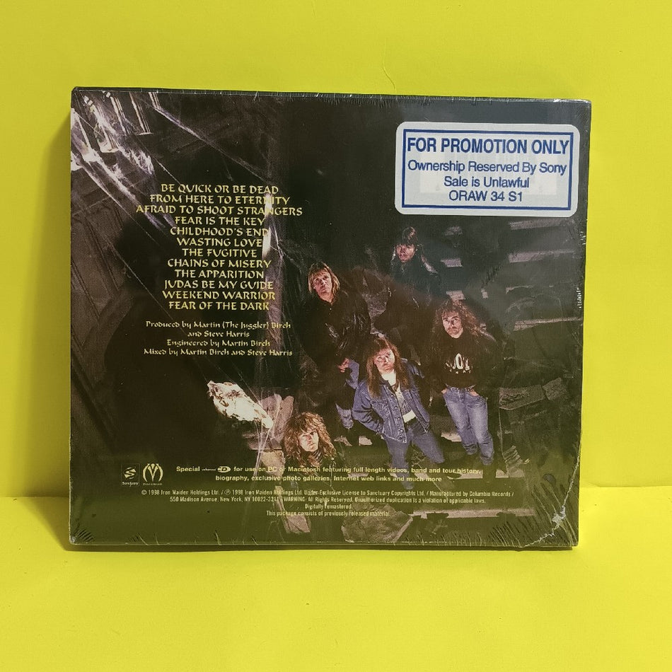 Iron Maiden - Fear Of The Dark Slip Case Promo Enhanced CD - 2002 - CK 86217 - New - Sealed - CDs