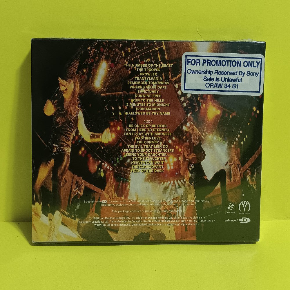 Iron Maiden - A Real Live Dead One Enhanced Slipcase Promo CD - C2K-86219 - New - Sealed - CDs