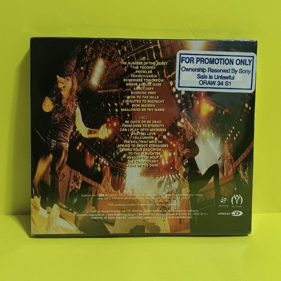 Iron Maiden - A Real Live Dead One Enhanced Slipcase Promo CD - C2K-86219 - New - Sealed - CDs