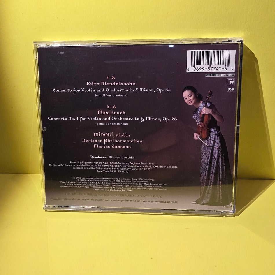 Midori, Mariss Jansons, Berliner Philharmoniker - Mendelssohn & Bruch - 2003 - SS 87740 - Used - VG++ - CDs