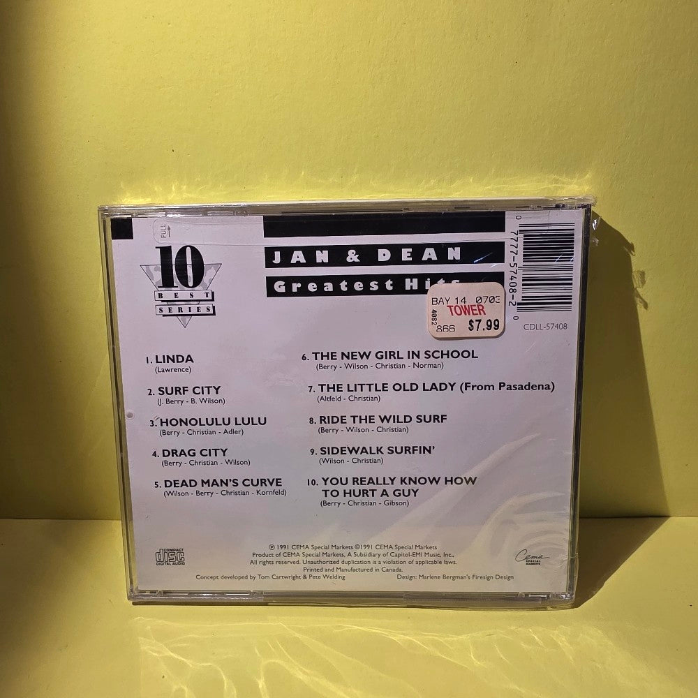 Jan & Dean - Greatest Hits - 1991 - CDLL-57408 - New - Sealed - CDs