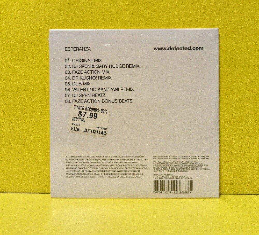 Chus & Penn - Esperanza - 2005 - DFTD114CDS - New - Sealed - CDs - Maxi-Single - UK Import