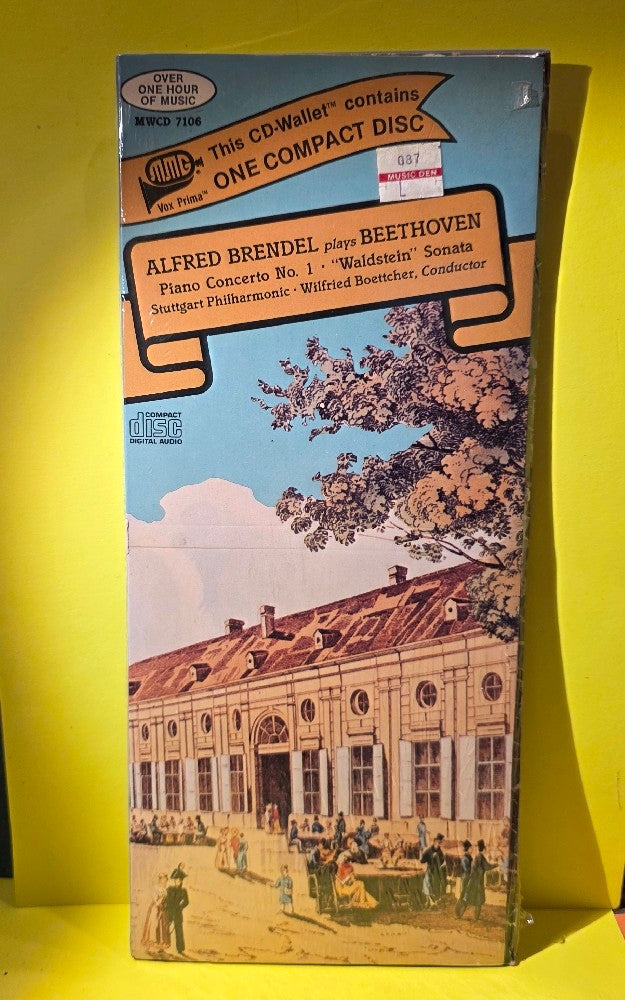 Alfred Brendel - Beethoven: Concerto No. 1, Waldstein Sonata / Long Box - 1986 - MWCD 7106 - New - Sealed - CDs