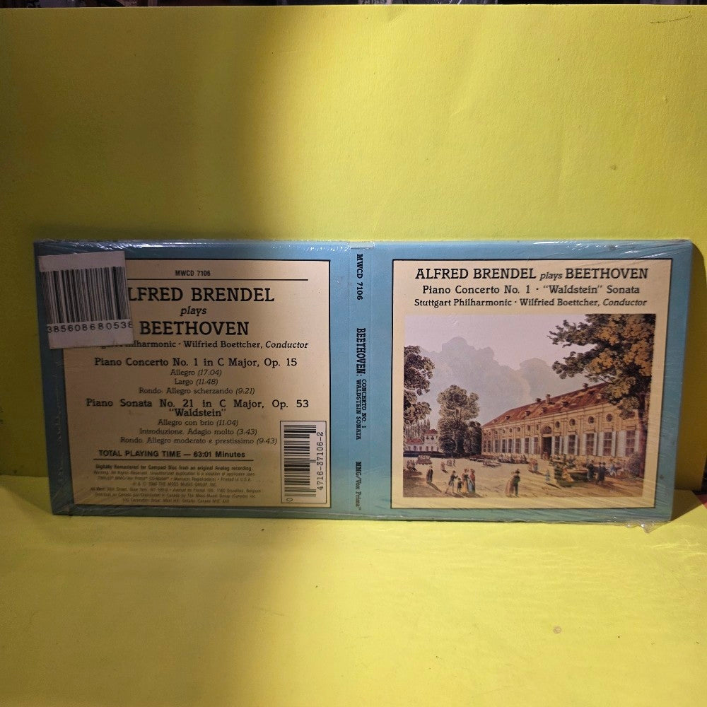 Alfred Brendel - Beethoven: Concerto No. 1, Waldstein Sonata / Long Box - 1986 - MWCD 7106 - New - Sealed - CDs