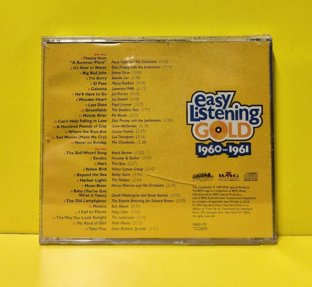 Various - Easy Listening Gold 1960-1961 - 1999 - H601-01 TCD830 - New - Sealed - CDs