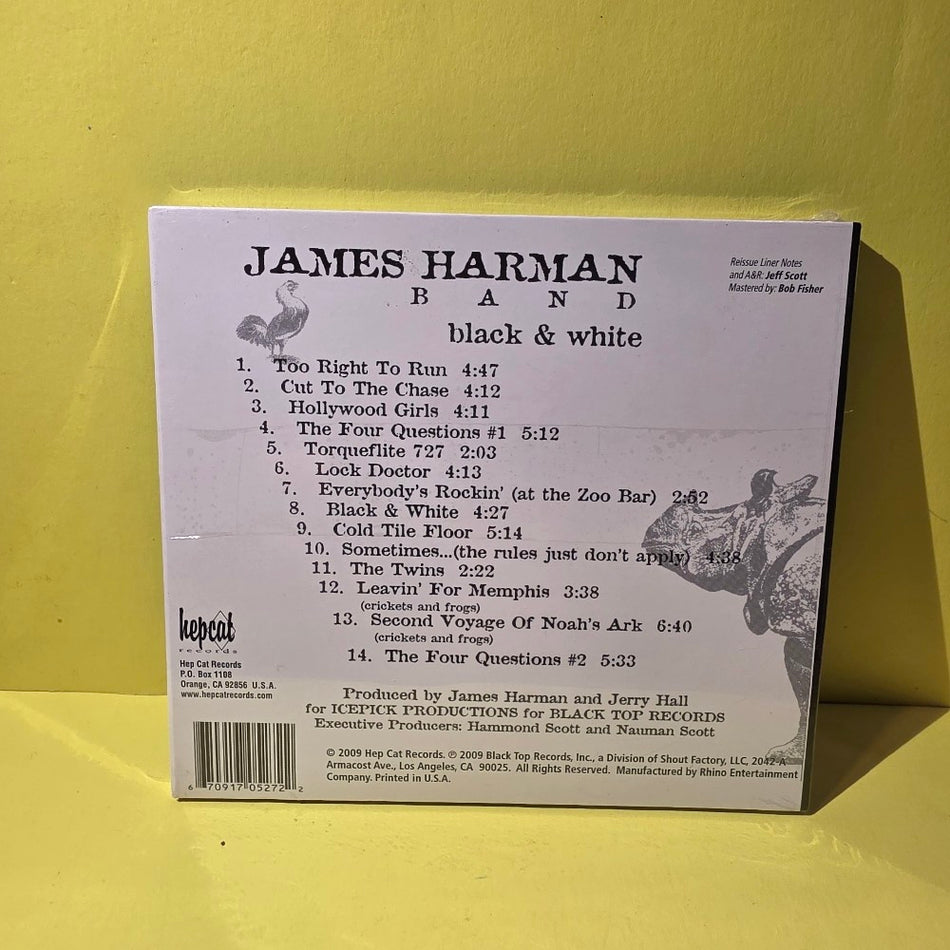 James Harman Band - Black & White - 2008 - HEP 0527-2 - New - Sealed - CDs
