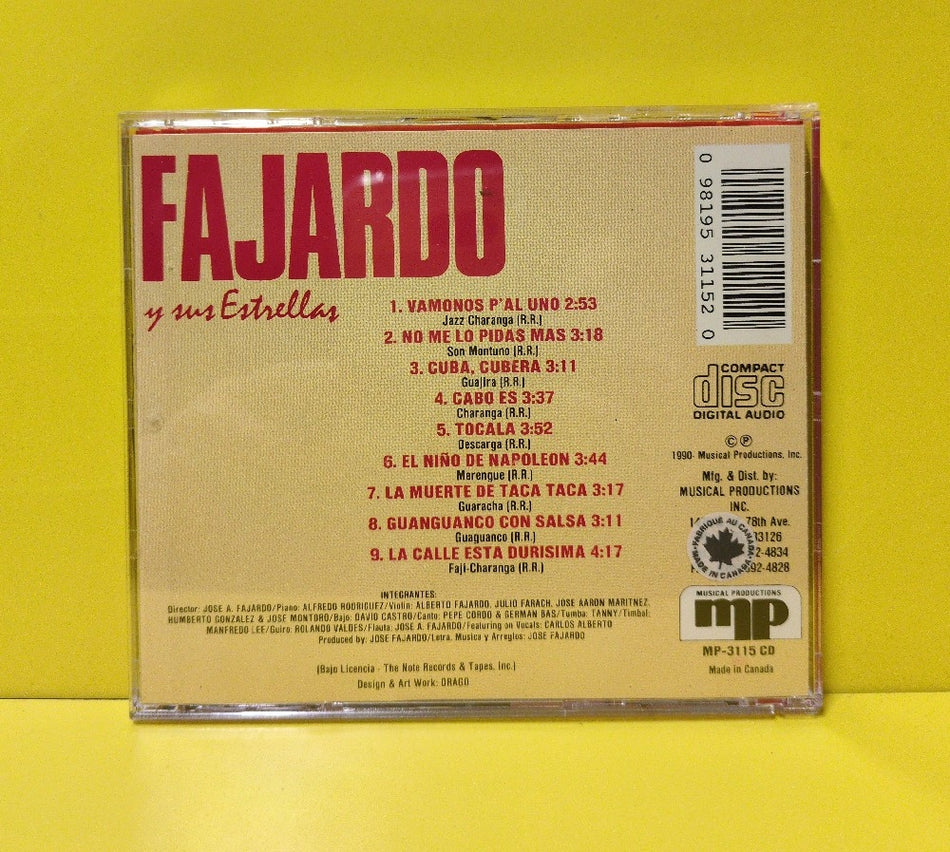 Fajardo Y Sus Estrellas Del 75 - Fajardo Y Sus Estrellas Del 75 - 1990 - MP-3115 CD - Used - VG+ - CDs
