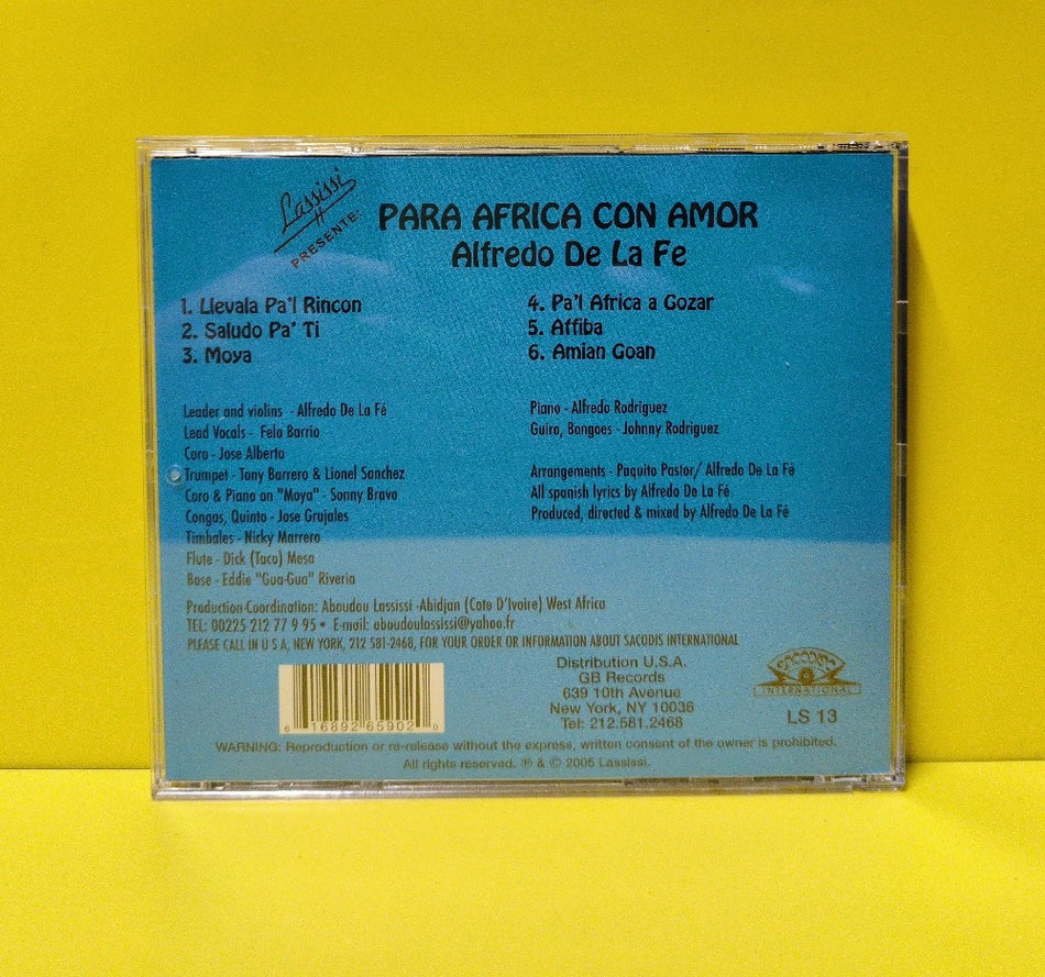 Alfredo De La Fe - Para Africa Con Amor - 2005 - LS 13 - Used - EX - CDs - Reissue