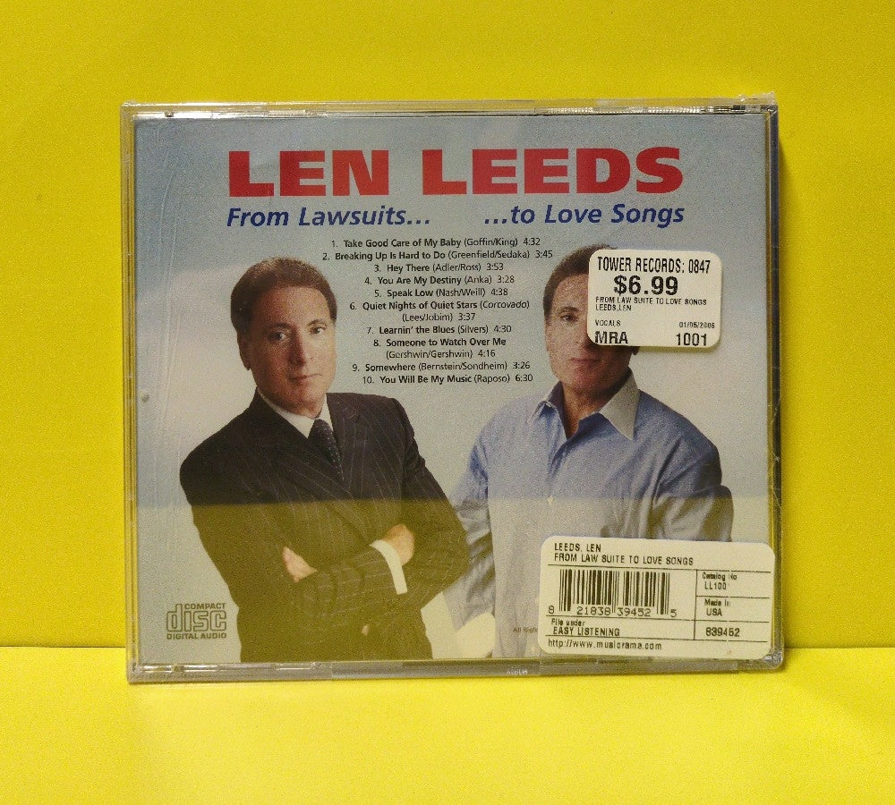 Len Leeds - From Lawsuits To Love Songs - 2005 - New - Sealed - CDs