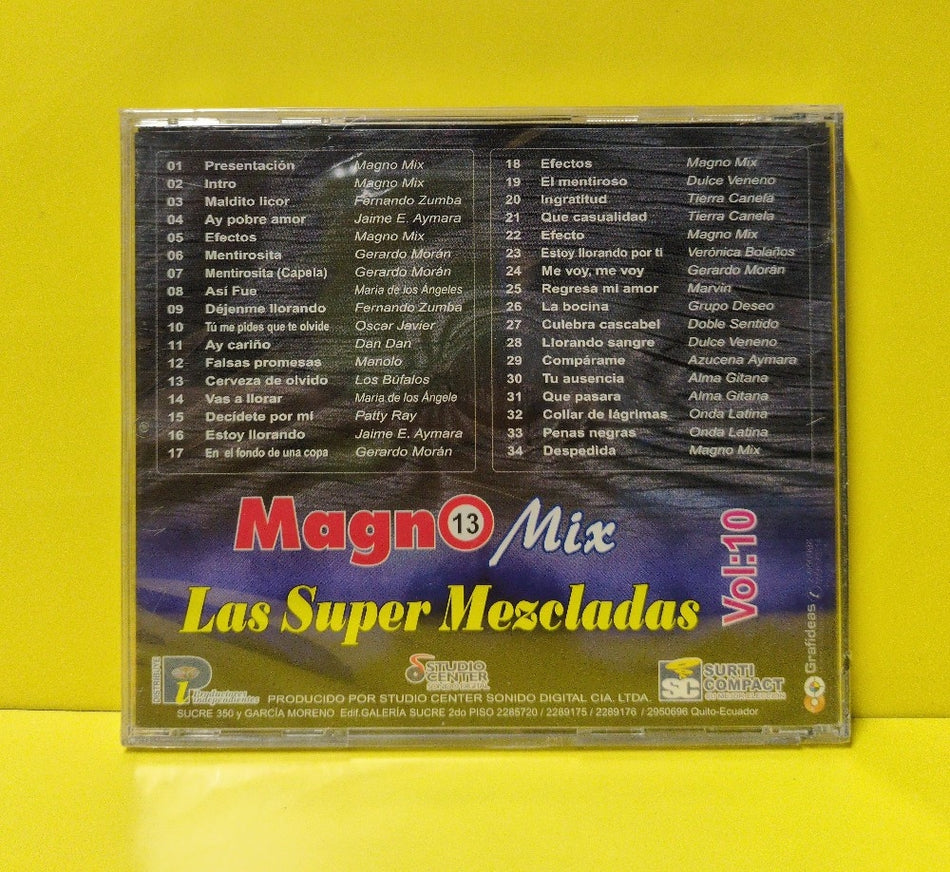 Various - Magno13 Mix - Las Super Mezcladas Vol:10 - SURCOM.CD0265 - New - Sealed - CDs