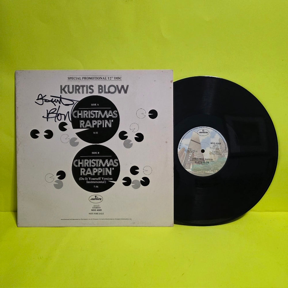 Kurtis Blow - Christmas Rappin / Promo / Autographed  - 1979 - MDS 4009 - Used - NM - Vinyl