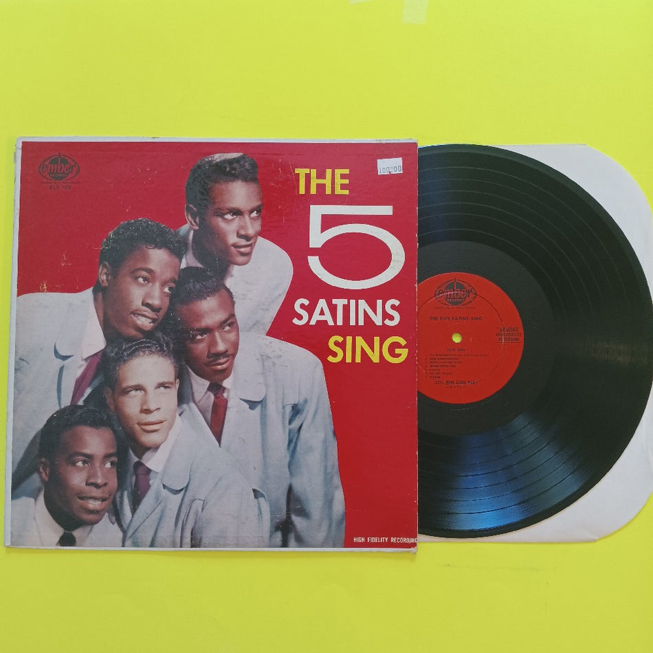 The Five Satins - The 5 Satins Sing OG Mono DG - 1957 - ELP-100 - Used - VG+ - Vinyl