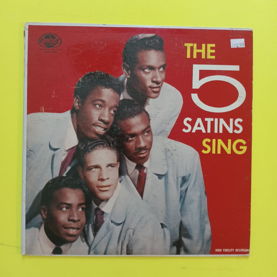 The Five Satins - The 5 Satins Sing OG Mono DG - 1957 - ELP-100 - Used - VG+ - Vinyl