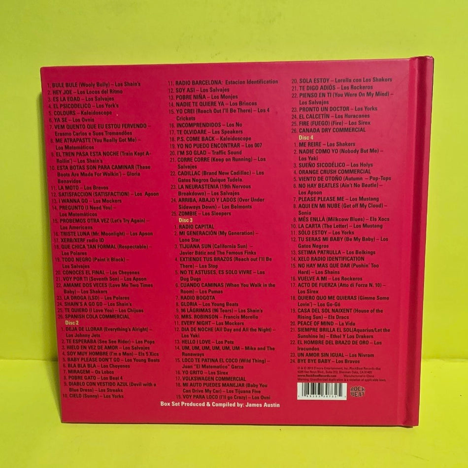 Various  - Los Nuggets-60's Punk Pop Psychedelic Fron Latin America / 4 CDs Book - 2013 - ROC-CD 3073 - Used - VG++ - CDs
