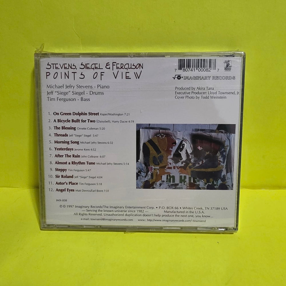 Stevens, Siegel & Ferguson - Points Of View - 1997 - Imaginary Jazz IMX-008 - New - Sealed - CDs