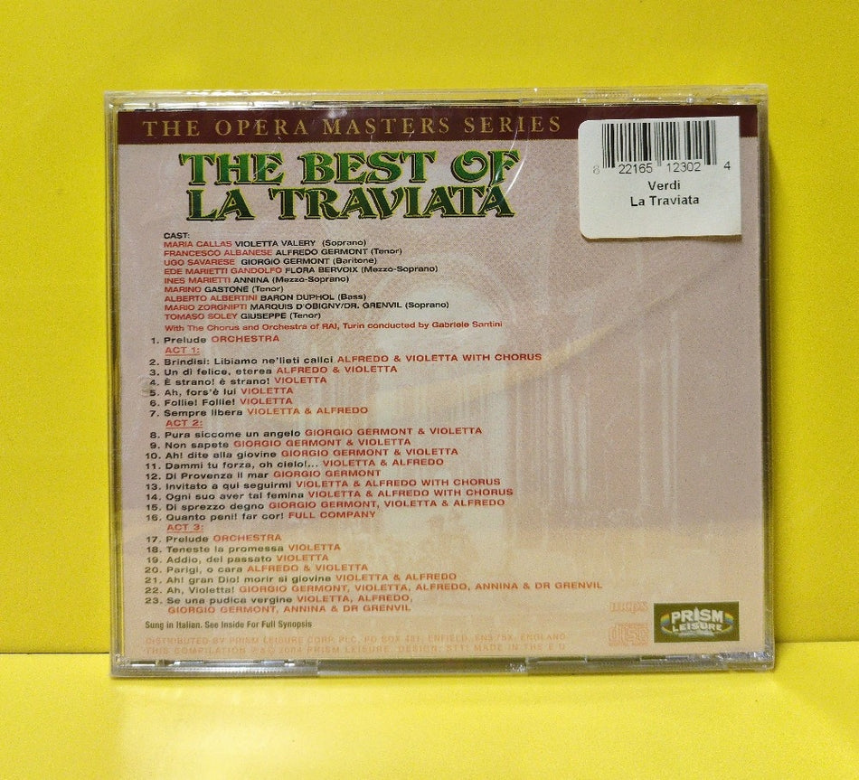 Verdi - The Best Of La Traviata - 2004 - PLATCD 1230 - New - Sealed - CDs - Remastered - UK Import