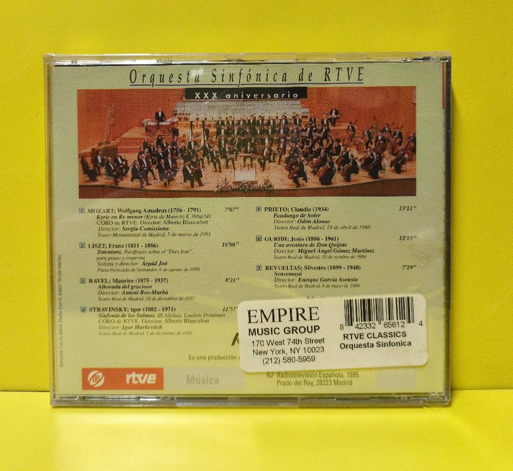 Orquesta Sinfonica RTVE - XXX Anniversario (30 Anos 1965/1995) - 1995 - 65061 - New - Sealed - CDs - Special Edition - Spain Import