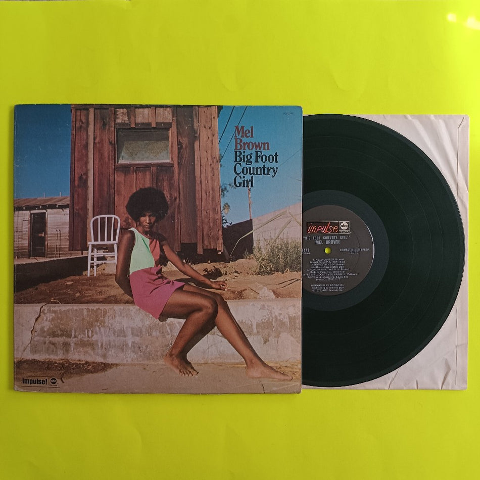 Mel Brown - Big Foot Country Girl QUAD - 1973 - AS 9249 - Used - VG++ - Vinyl