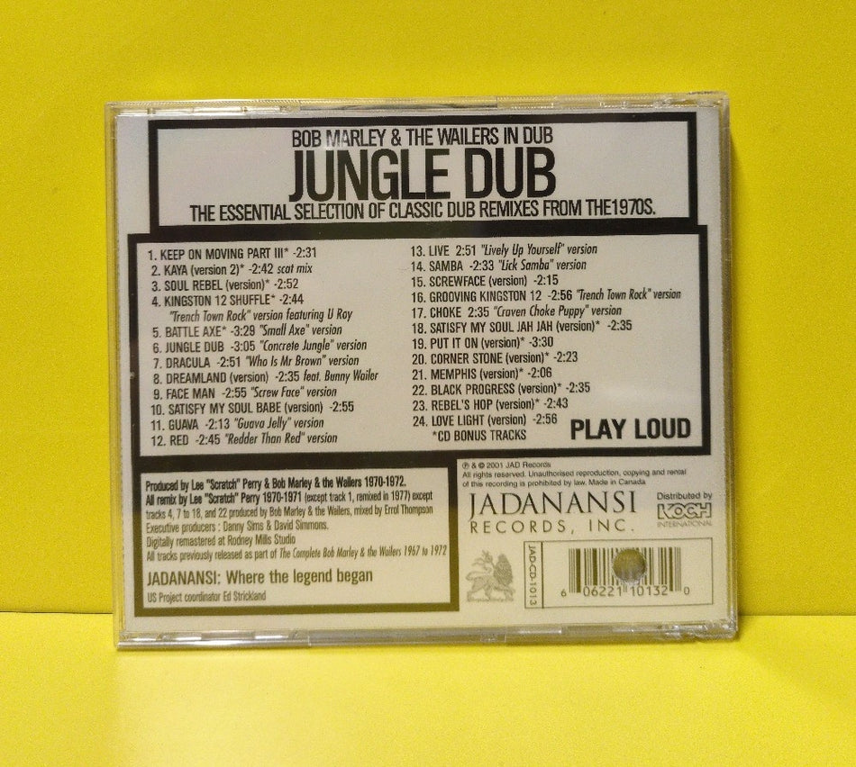 Bob Marley & The Wailers - Jungle Dub - 2001 - JAD-CD-1013 - New - Sealed - CDs - Reissue - Remastered - Canada Import
