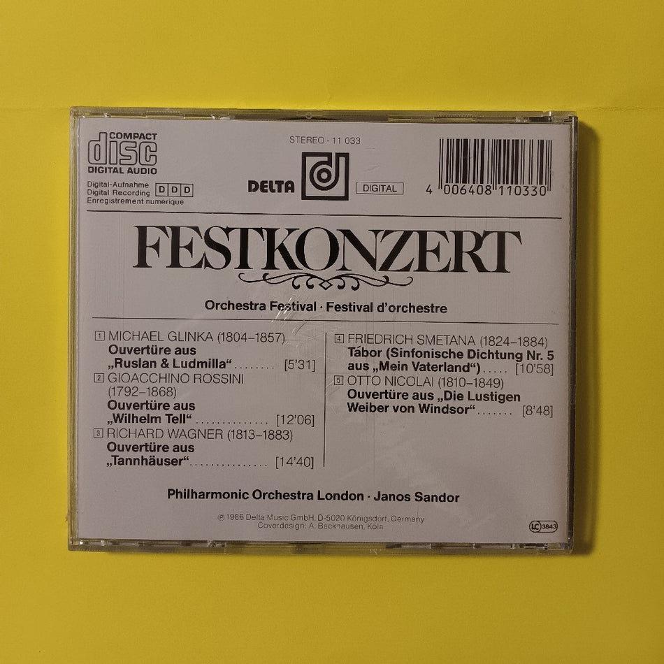 London Philharmonic Orchestra, Janos Sandor - Festkonzert - 1986 - 11 033 - New - Sealed - CDs