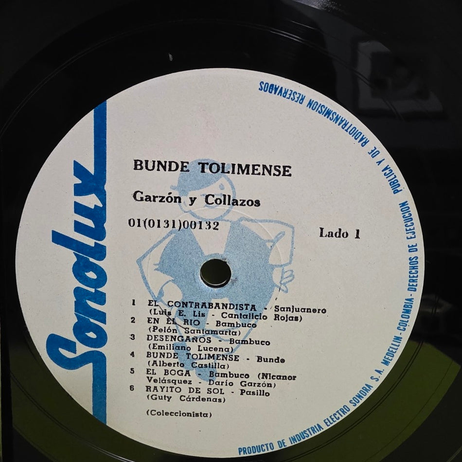 Garzo'n Y Collazos - Bunde Tolimense - 01(0131)000132 - Used - NM - Vinyl