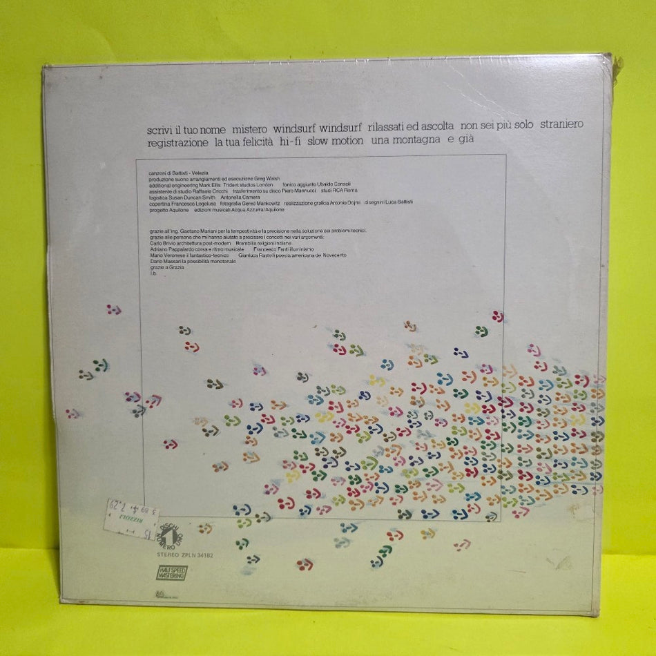 Lucio Battisti  - E Gia' - 1982 - ZPLN 34182 - New - Sealed - Vinyl