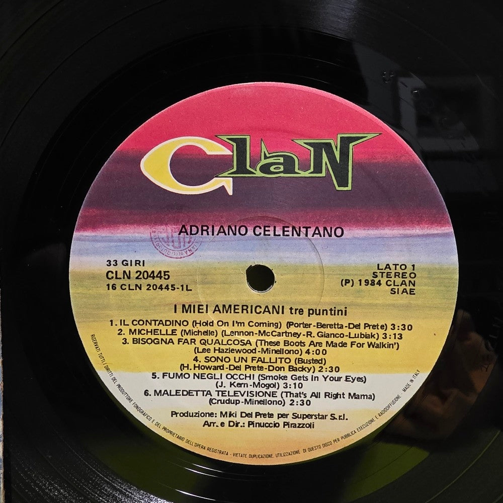 Adriano Celentano - I Miei Americani ( Tre Puntini) - 1984 - CLN 20445 - Used - EX - Vinyl