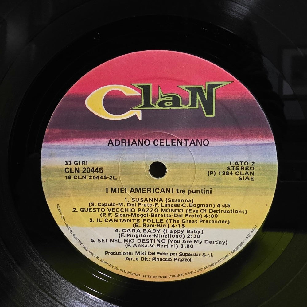 Adriano Celentano - I Miei Americani ( Tre Puntini) - 1984 - CLN 20445 - Used - EX - Vinyl