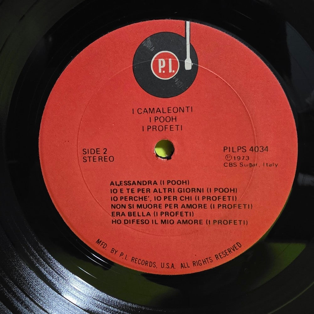 I Camaleoni, Pooh, I Profeti - 3 Complessi... Vamente - 1973 - PILPS-4034 - Used - VG++ - Vinyl