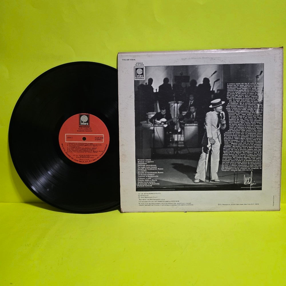 Massimo Ranieri - Napulammore - 1974 - PILPS 4038 - Used - VG++ - Vinyl