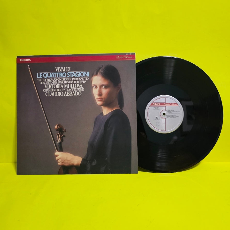 Vivaldi – Viktoria Mullova, Chamber Orchestra of Europe, Claudio Abbado - Le Quattro Stagioni = The Four Seasons = Die Vier Jahreszeiten / Concerto Per L’orchestra Di Dresda - 1987 - 420 216-1 - Used - EX - Vinyl