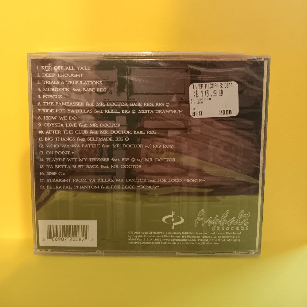 Foe Loco - Re-Foecussed - 2002 - New - Sealed - CDs