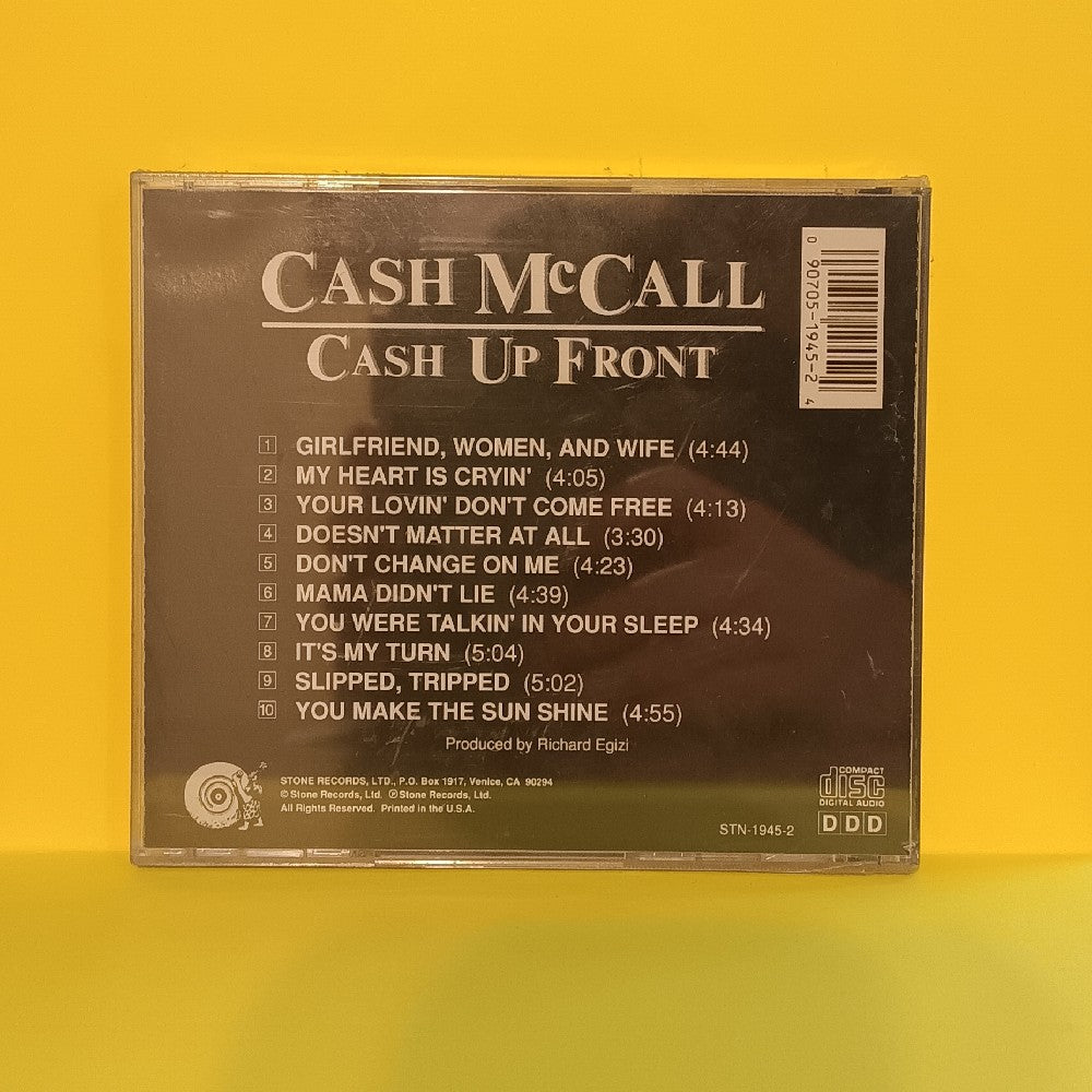 Cash McCall - Cash Up Front - STN-1945-2 - New - Sealed - CDs